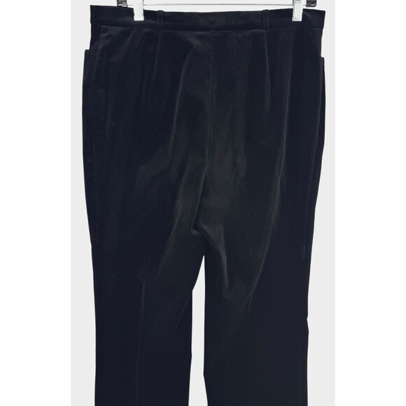 Horst Basler Pants Size 40/US 10 Germany‎ Black Velvet Classic Stretch Cotton - Picture 9 of 12